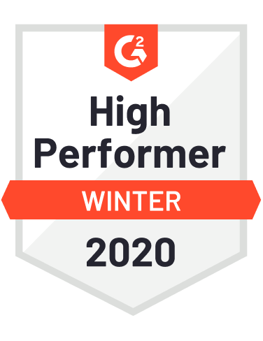 G2 Crowd Award - High Performer Winter 2020