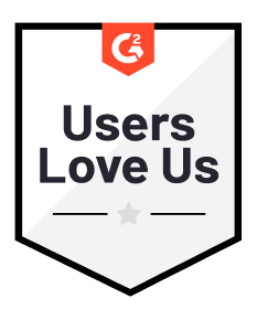 G2 Crowd Award - Users love us